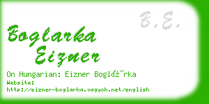 boglarka eizner business card